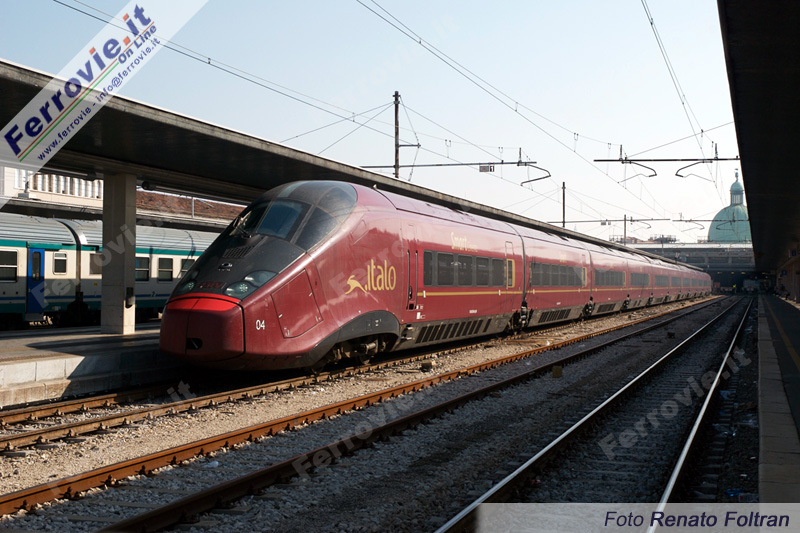 Italo arriva anche in Laguna, con i collegamenti giornalieri per Venezia Santa Lucia da Roma e Napoli e viceversa di NTV.