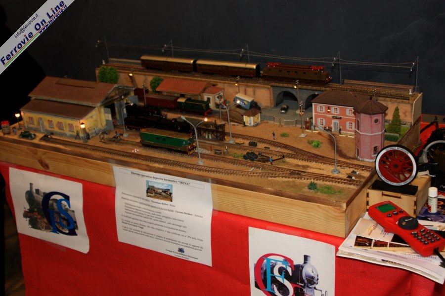 Diorama operativo Deposito locomotive Siena di Bellini-Bordieri.