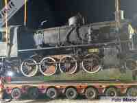 La 740.462 in viaggio verso Rapolano Terme per essere monumentata