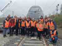 Il team di SNCF Voyages Italia in visita al TGV M nel circuito di San Donato
