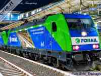 Salcef, le E.483.040 e 041 entrano nel parco di Forail per i treni&nbsp;cantiere